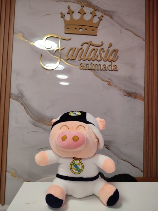 Peluche Cerdo Real Madrid